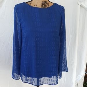 AB Studio Womens Long sleeve Dress Shirt Sz Lg